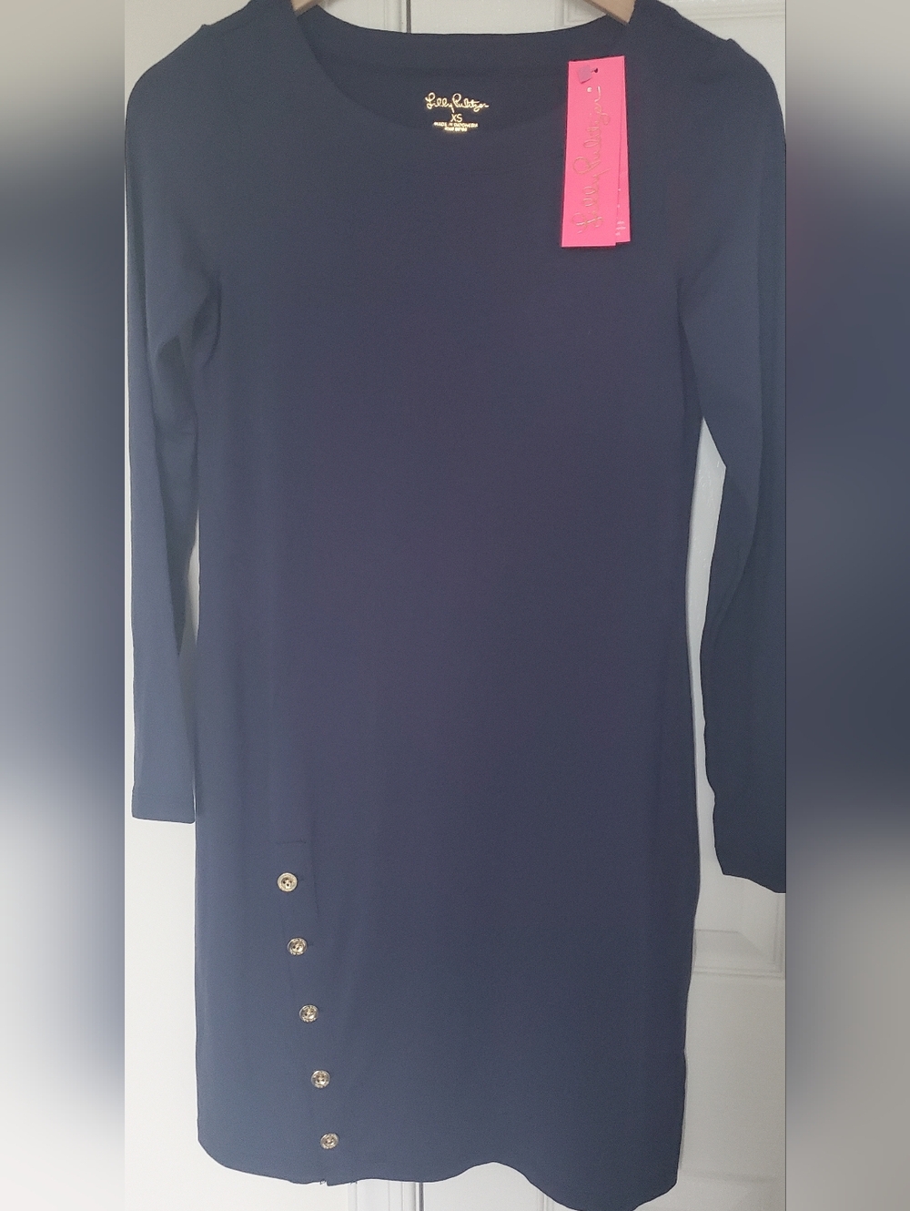 NWT Lilly Pulitzer Maddox UPF 50 Dress Size XS Navy